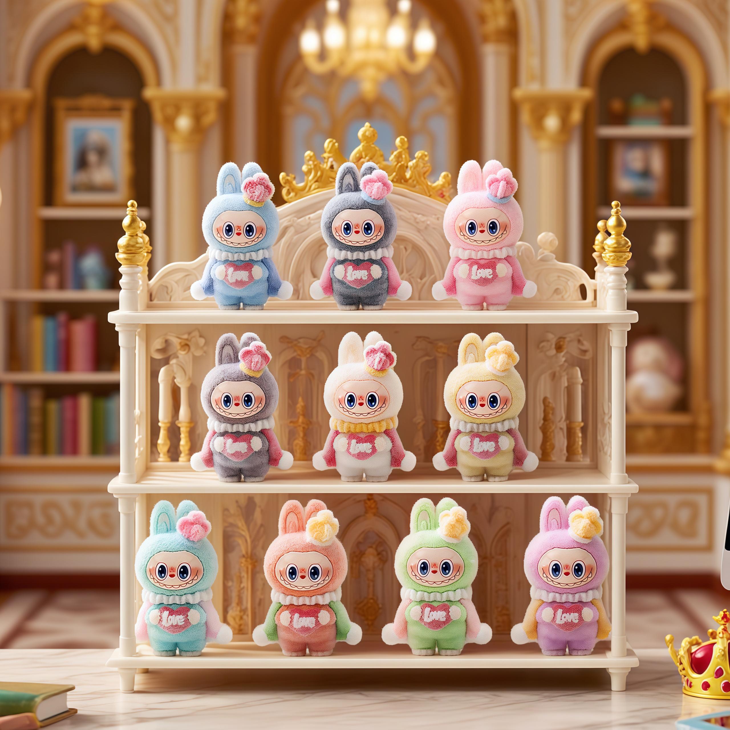 10 colors/set Cute Cartoon Statues King Rabbit Resin Figurines Set - Desk Ornament, Living Room Ornaments, Mini Collectible Figurine, Home Decor Idea, Perfect Halloween Christmas Gift, decorative figurine ideal Gift, Car and Festival Home Decoration