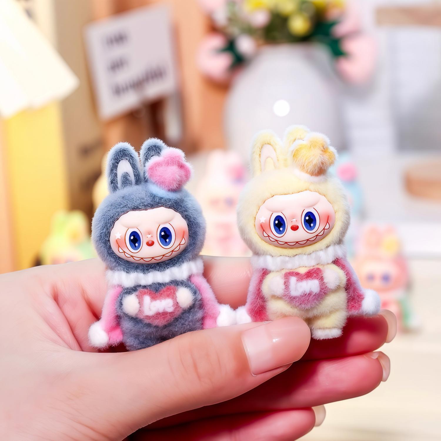 10 colors/set Cute Cartoon Statues King Rabbit Resin Figurines Set - Desk Ornament, Living Room Ornaments, Mini Collectible Figurine, Home Decor Idea, Perfect Halloween Christmas Gift, decorative figurine ideal Gift, Car and Festival Home Decoration