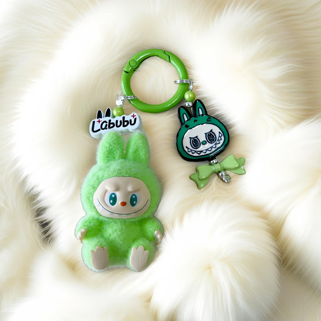 Fashion key rings cute keychain for Hand bag car backpark teddy kawaii accessories gift beaded keychains phone trap toys clips handmade lanyard