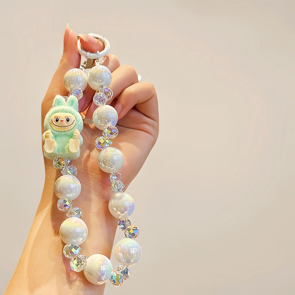 cute keychain bag ram/beaded keychains/phone chain/fashion accesory/cute toys/key charm/bag accessories bag lanyard