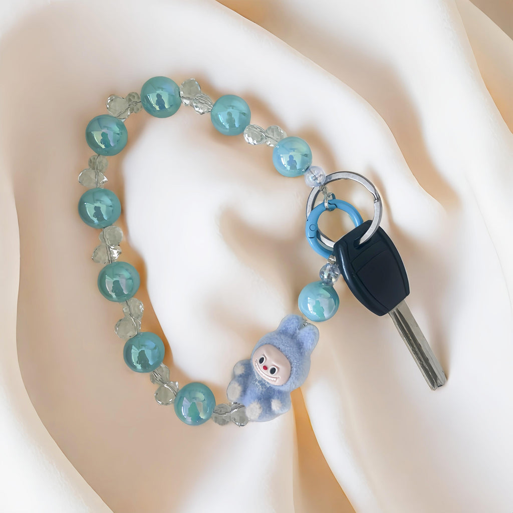 cute keychain bag ram/beaded keychains/phone chain/fashion accesory/cute toys/key charm/bag accessories bag lanyard