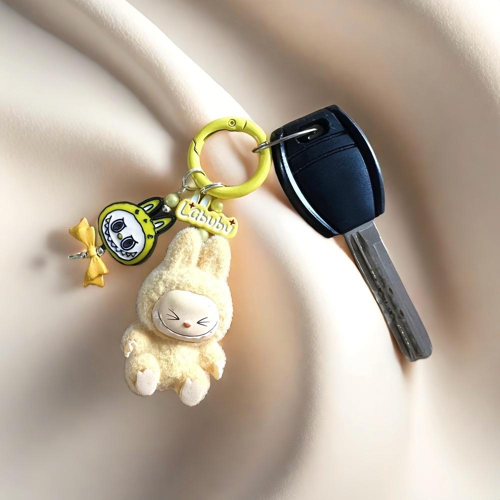 Fashion key rings cute keychain for Hand bag car backpark teddy kawaii accessories gift beaded keychains phone trap toys clips handmade lanyard