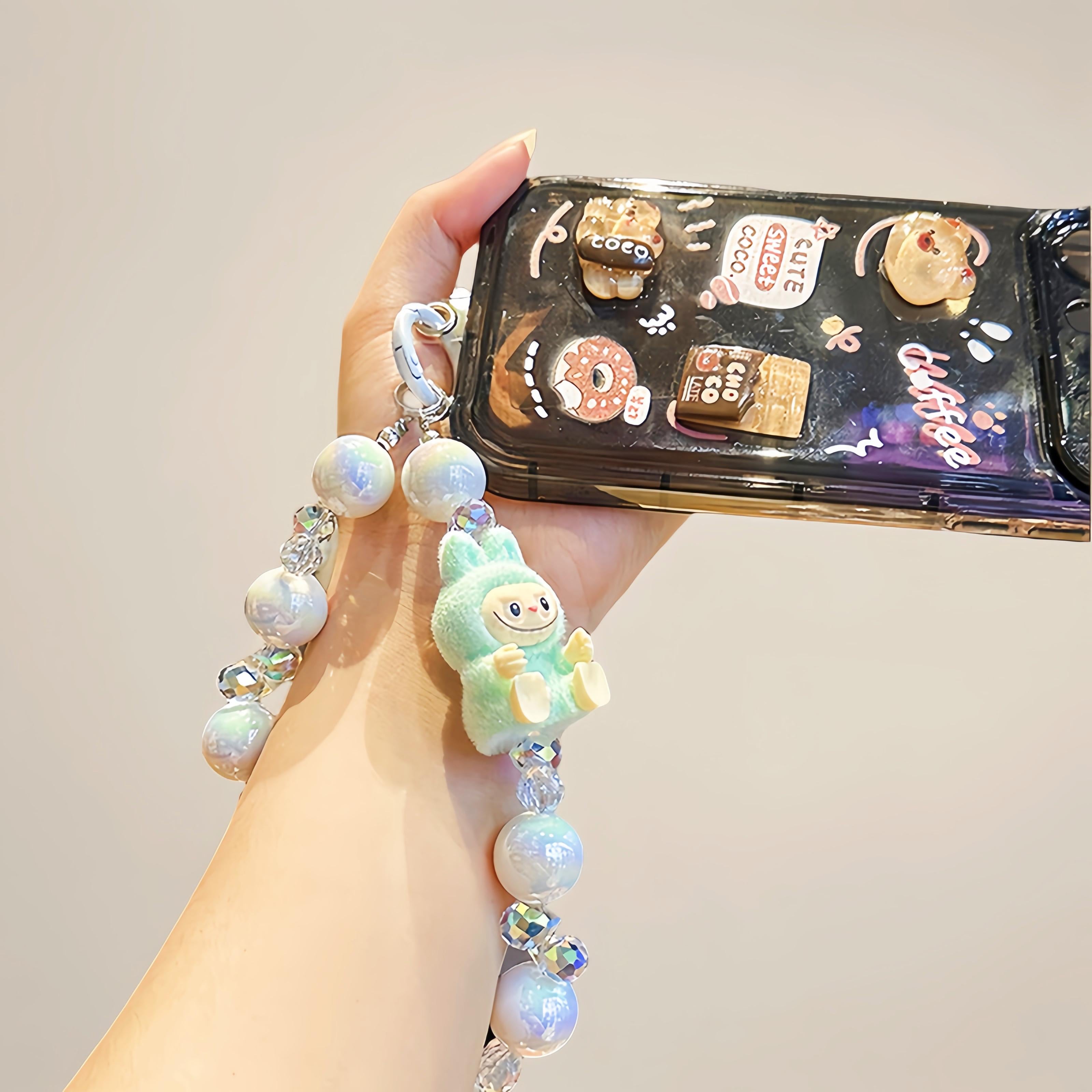 cute keychain bag ram/beaded keychains/phone chain/fashion accesory/cute toys/key charm/bag accessories bag lanyard