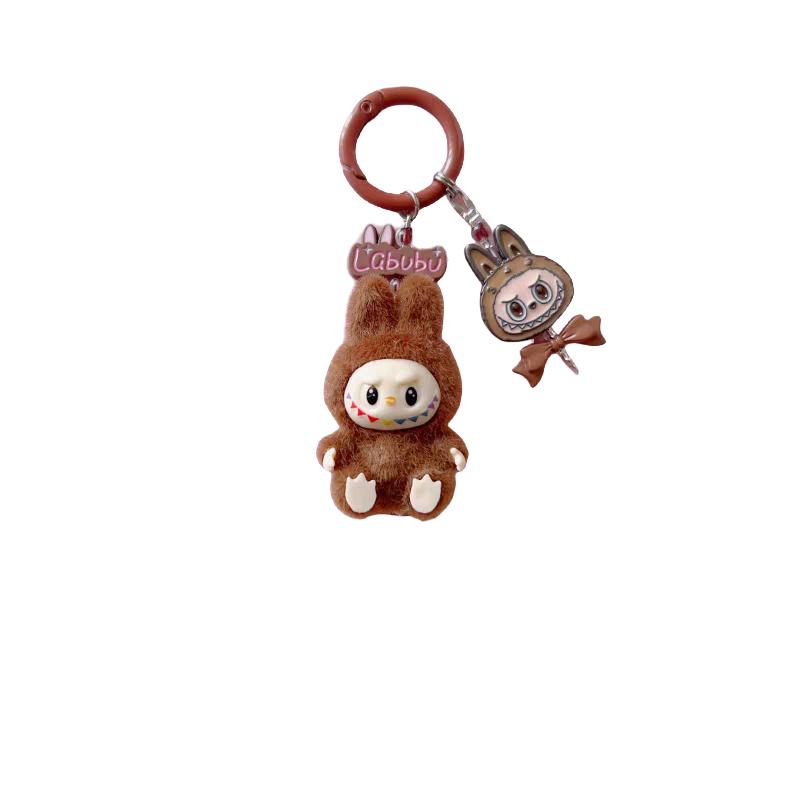 Fashion key rings cute keychain for Hand bag car backpark teddy kawaii accessories gift beaded keychains phone trap toys clips handmade lanyard