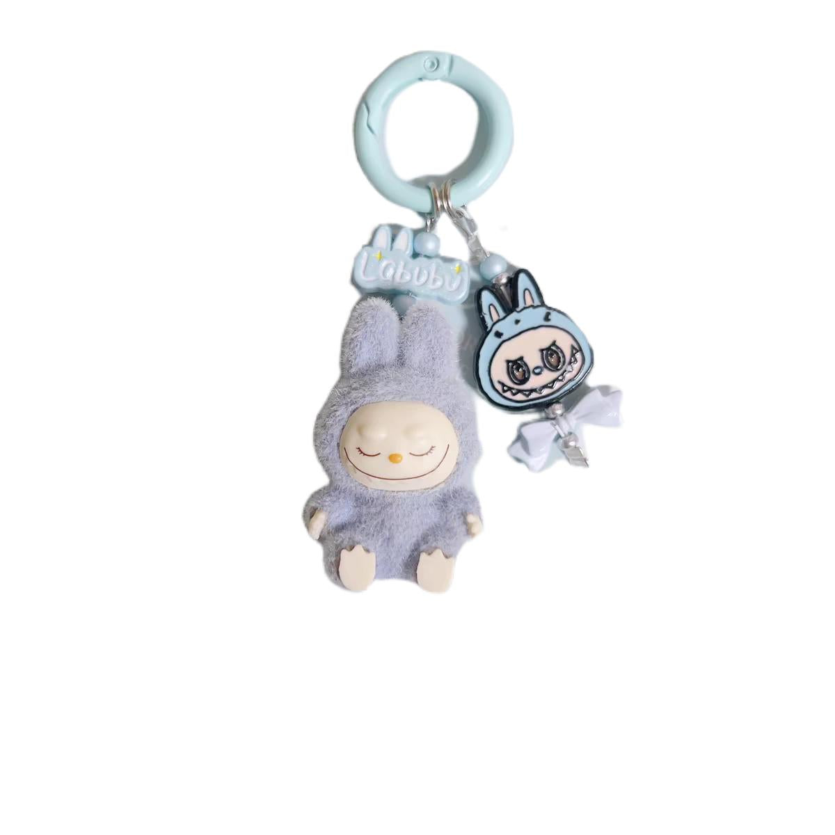 Fashion key rings cute keychain for Hand bag car backpark teddy kawaii accessories gift beaded keychains phone trap toys clips handmade lanyard